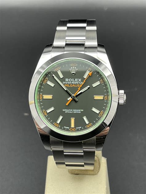 vendo rolex milgauss vetro verde|Rolex Milgauss Black Dial Green Glass vetro verde Full Set 2022 .